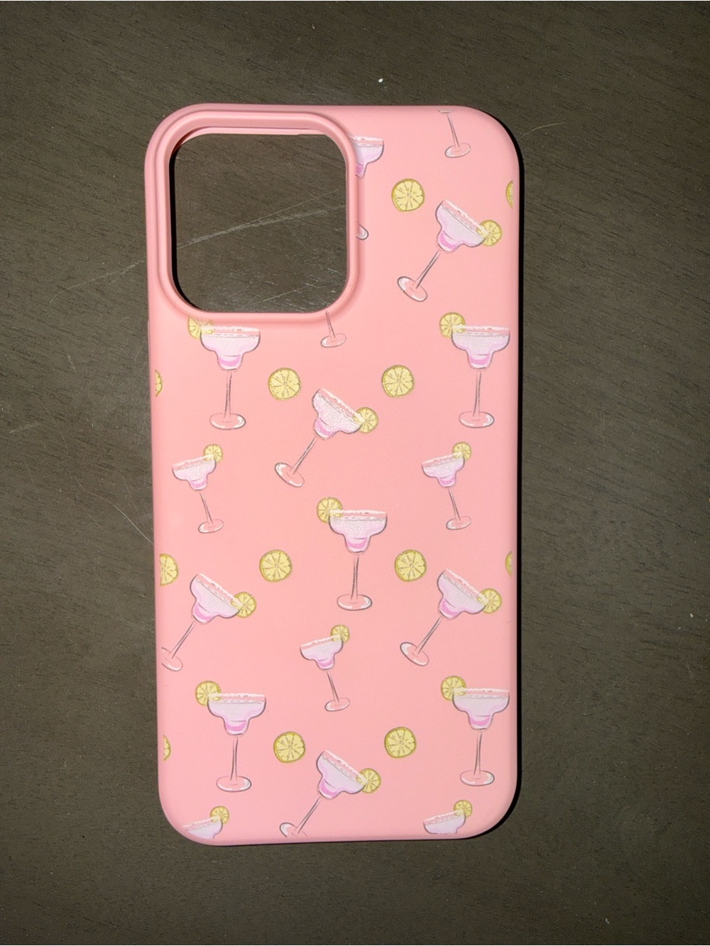 Pink Margarita Pattern Protective Phone Case